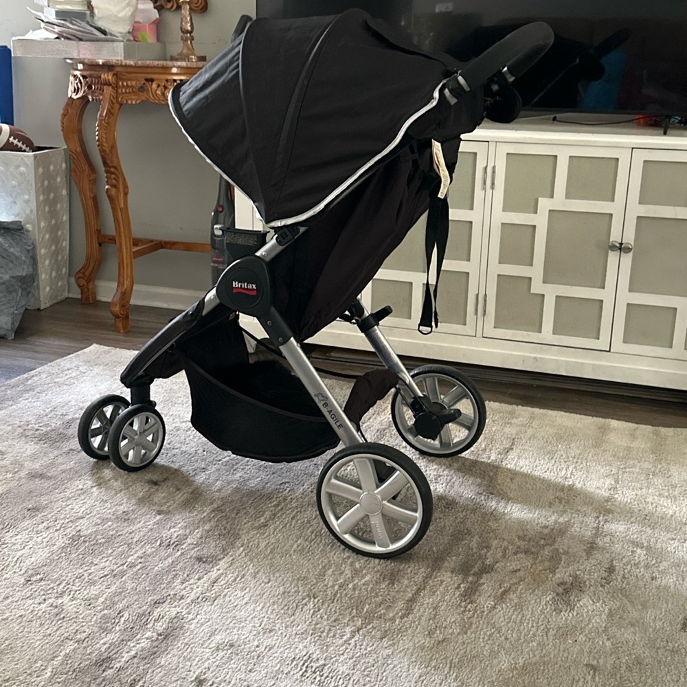 Britax Black Stroller with Silver Accents